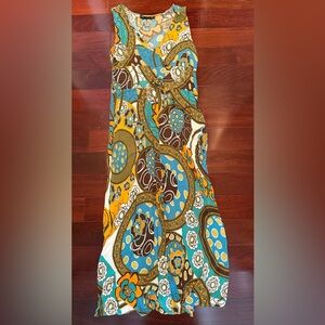 Mlle Gabrielle Women’s Floral Design Sleeveless Maxi Dress Size M NWOT